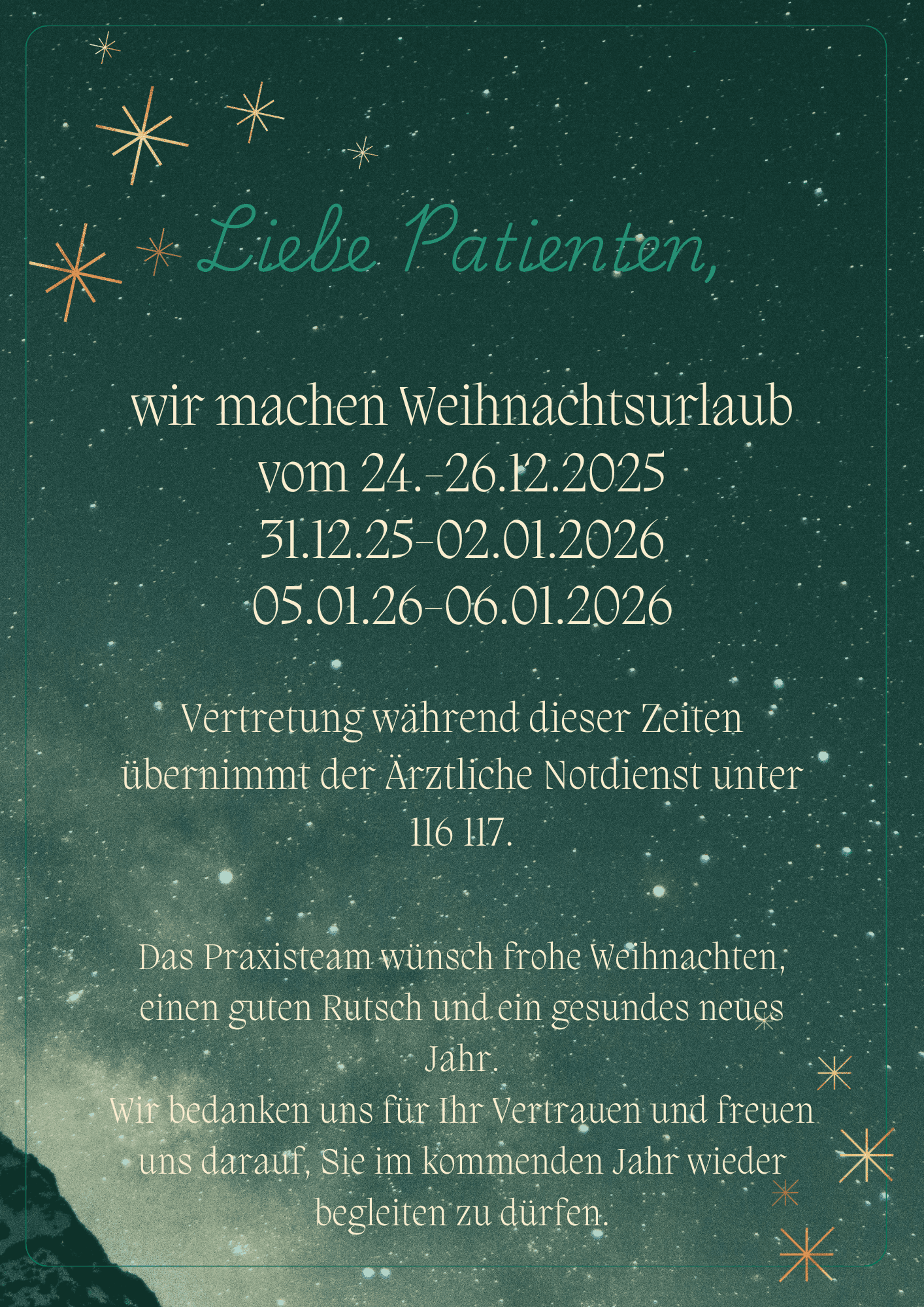 Weihnachtsurlaub Weihnachtsurlaub